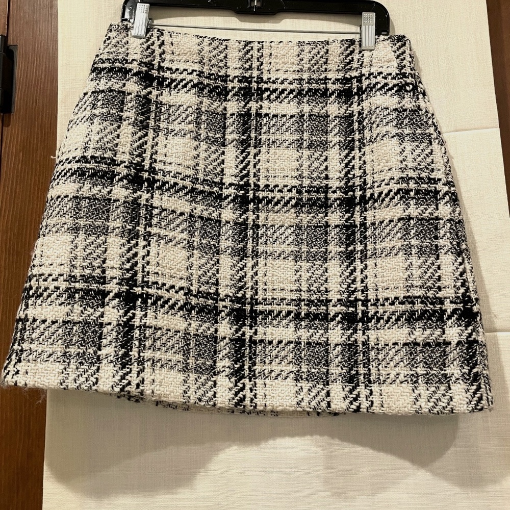 Ann Taylor Loft Tweed Pocket Skirt